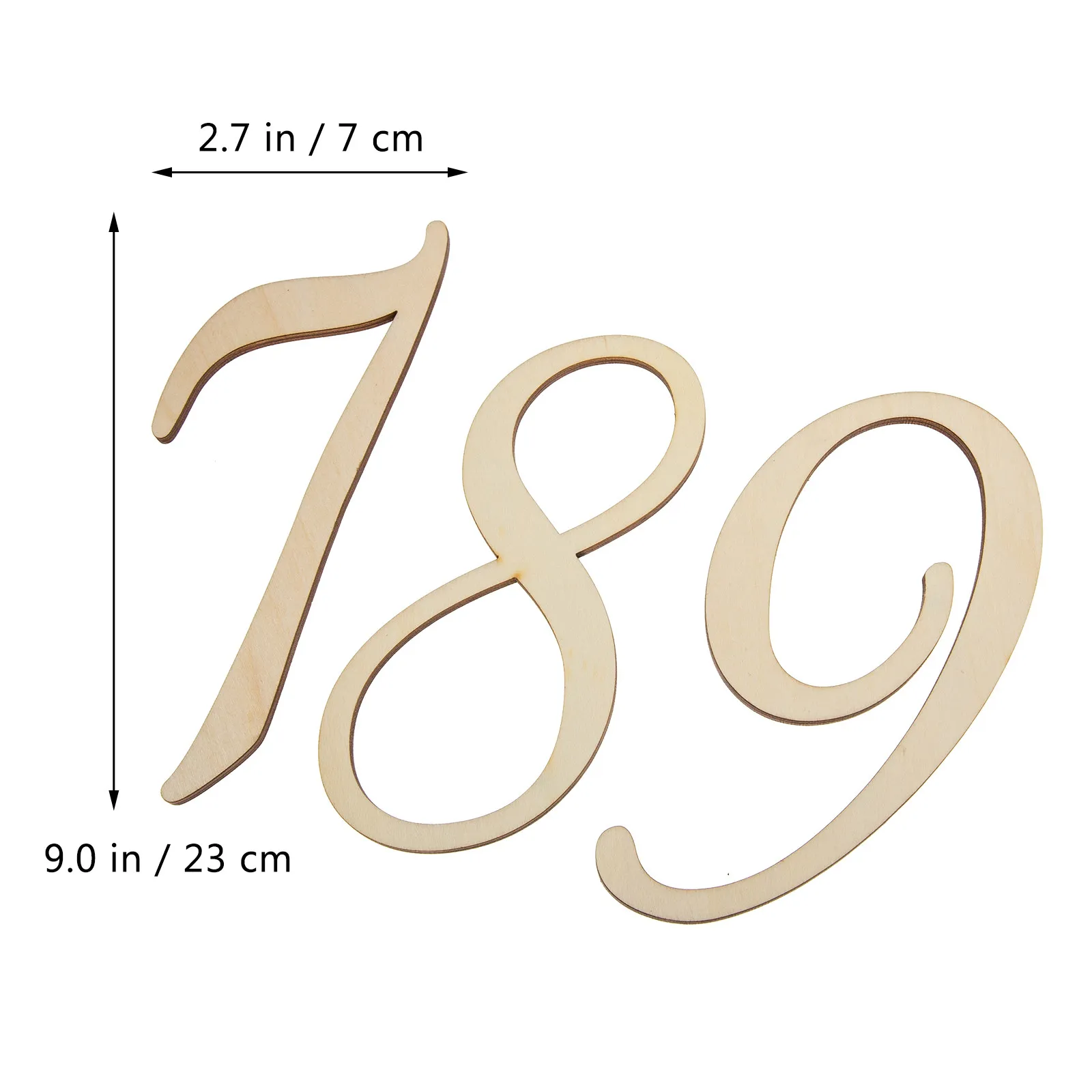 1Set Baby Photo Props Wooden Nursery Sign For Baby Shower Guest Digital Number Cards Monthly Photography