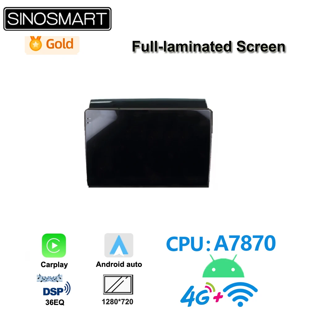 SINOSMART 8-Core A7870 Android GPS for Fiat Ducato Citroen Jumper Peugeot Boxer 2005-2023 with OEM NAV Support BOSE 360 Camera