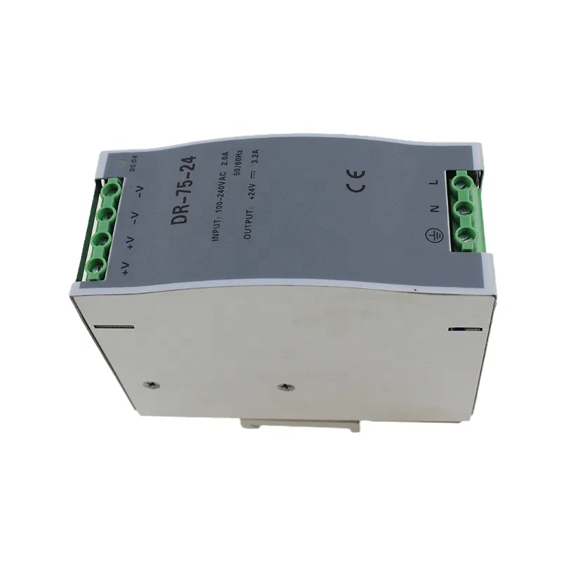 DIN Rail  Power Supply DR-75-15 DR-75W Switching Power Supply Single Output