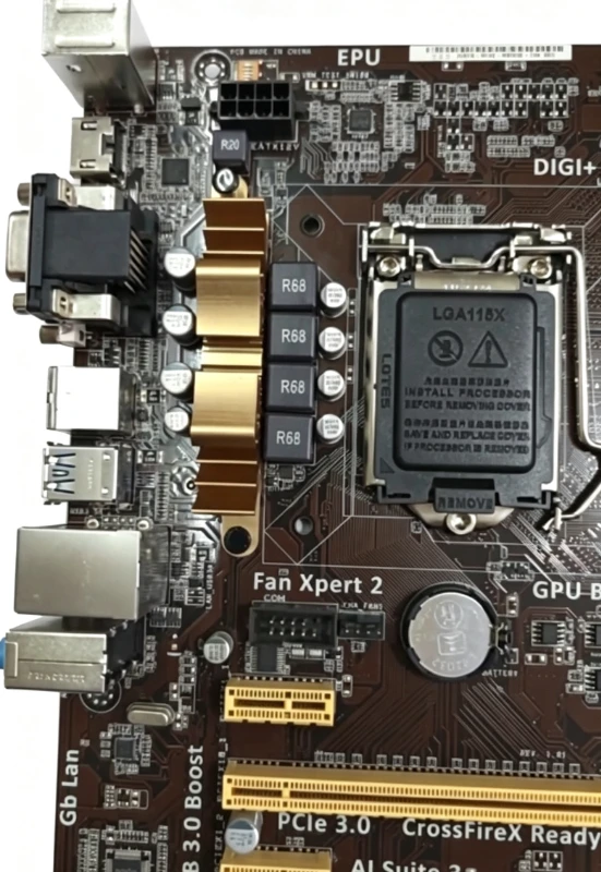 new for ASUS B85-PLUS LGA1150 DDR3 four memory, integrated DVI/VGA main board with baffle
