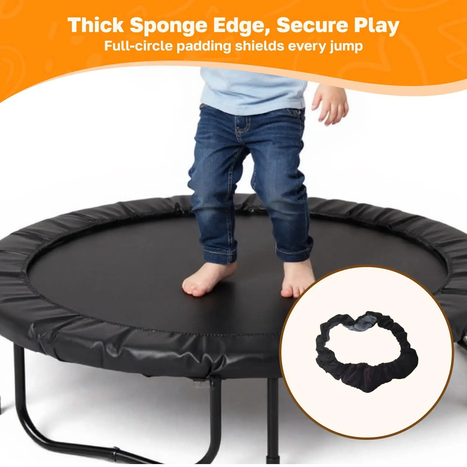 Trampoline Protective Cushion Tear Resistant Edge Cover Pad for Outdoor Garden Fitness Jumping Bed
