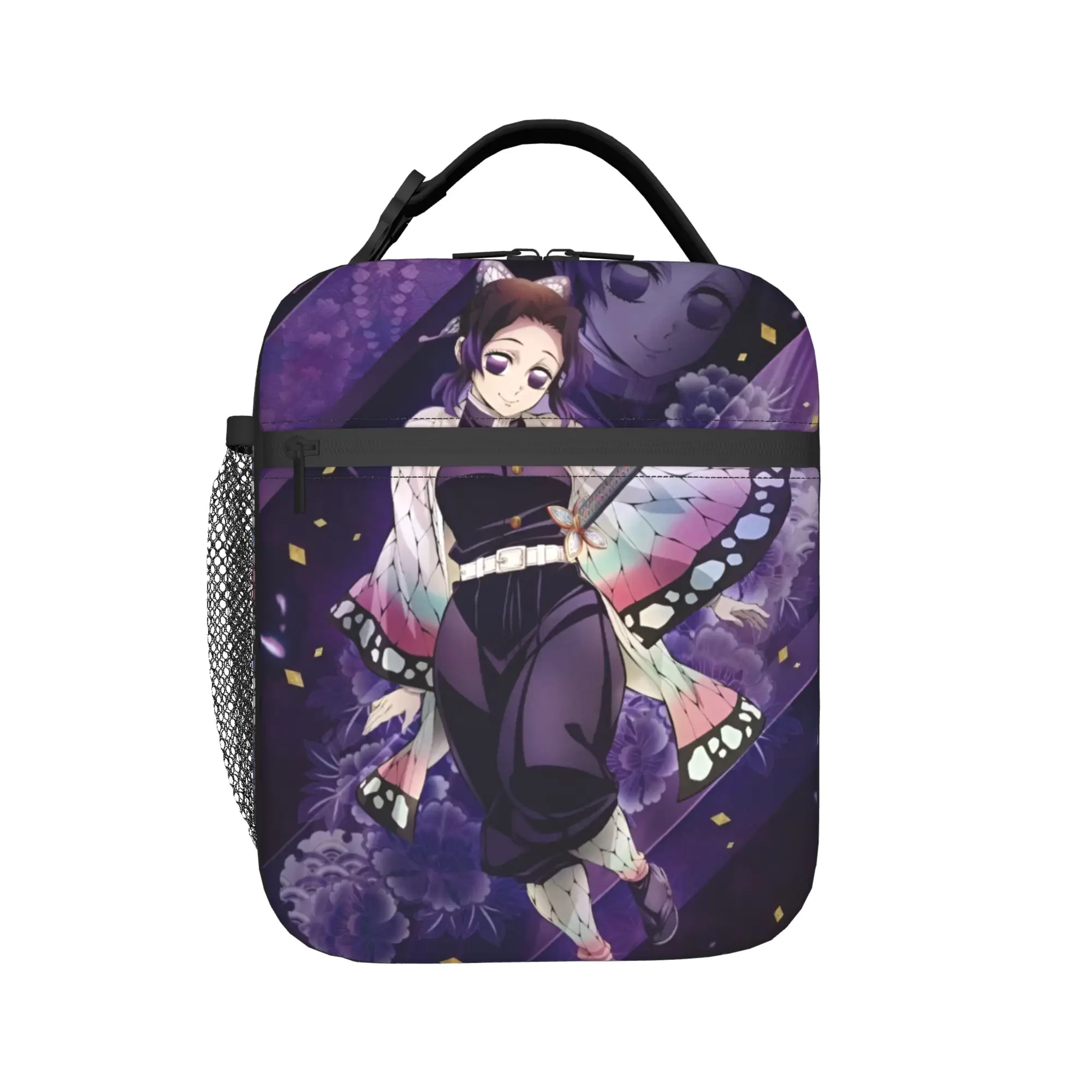 Custom D-Demons Slayers Thermal Insulated Lunch Bags Cartoon Anime Portable Lunch Container Work School Travel Storage Food Box