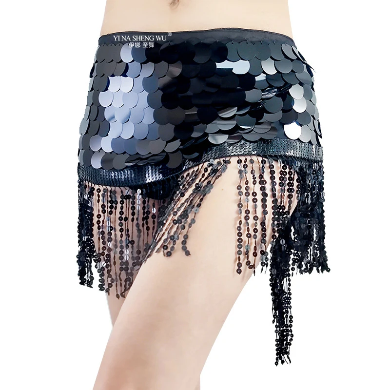 Belly Dance Hip Scarf Indian Dance Waist Accessories Sequins Tassels Festival Party Costumes Carnival Performance Waist Chain
