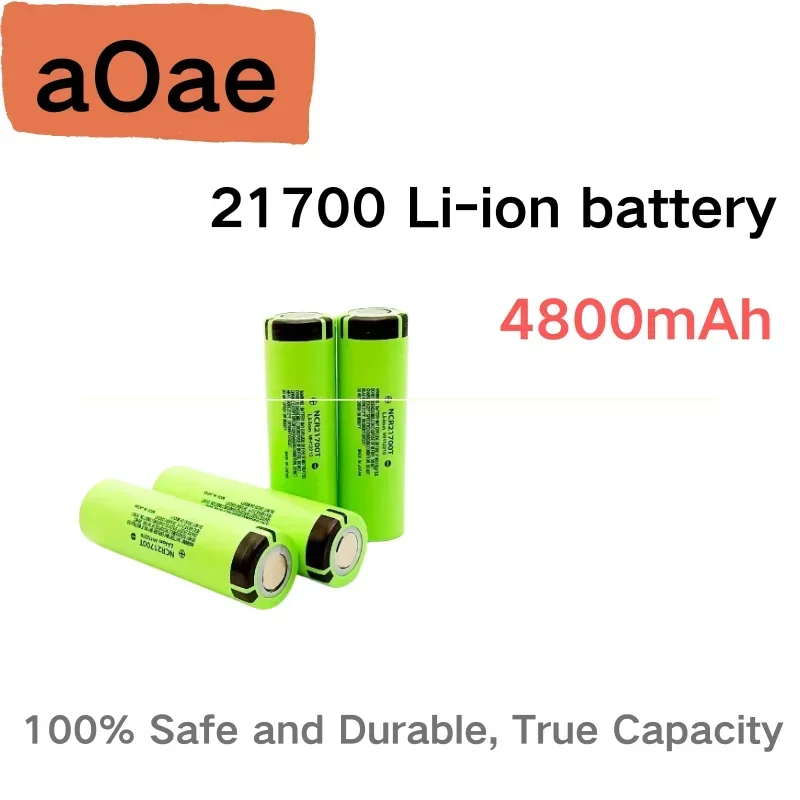 21700 Battery Rechargeable Battery 3.7V 4800mAh 50A Power Li-ion High Discharge Batteries for Electrical Tools+charger