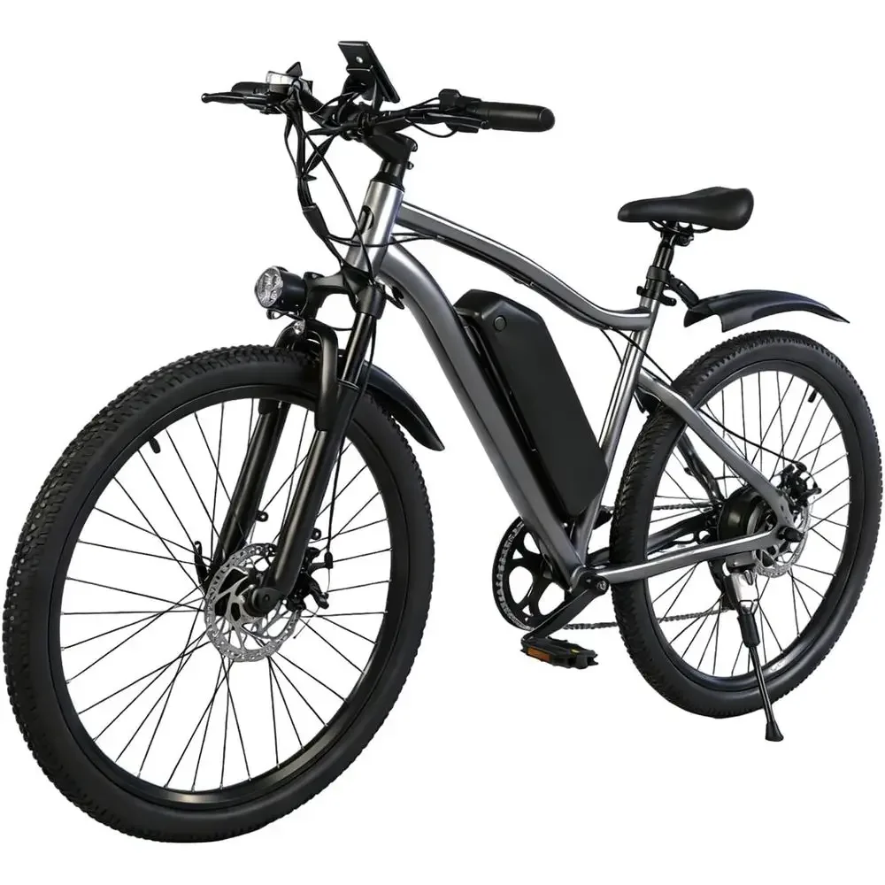 7-Speed 750W Peak Electric Mountain Bike, 25 mph Top Speed, 35-40 Mile Range, Unisex