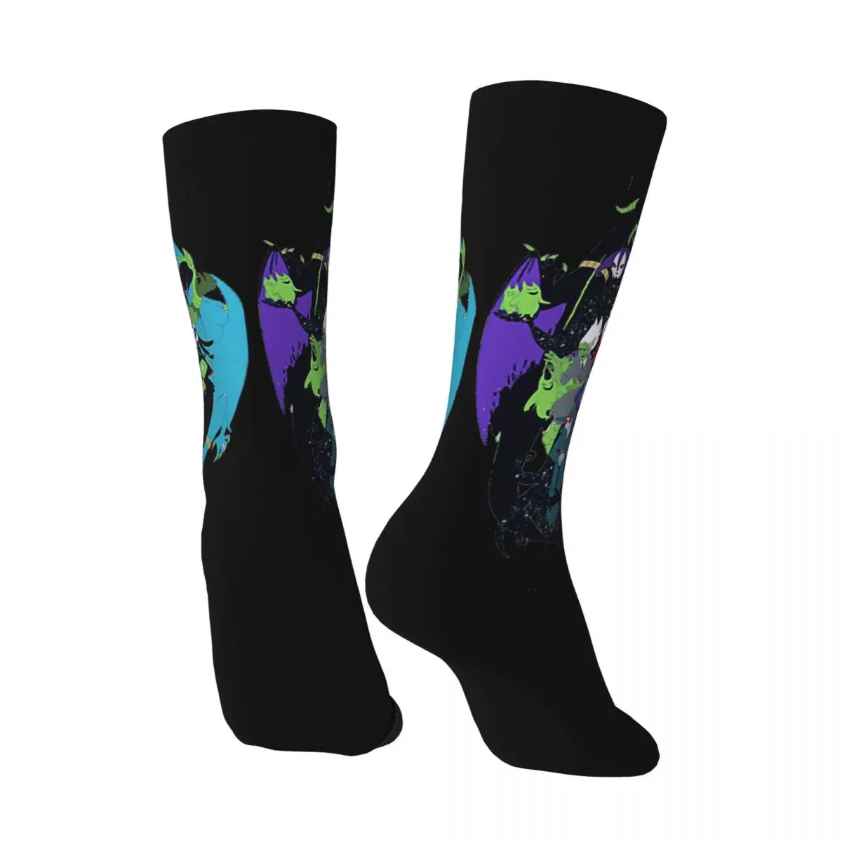 Happy Men's compression Socks Full Staff Poster Image Retro Harajuku Adventure anime Danny Phantom Street Casual Crew Crazy Sock