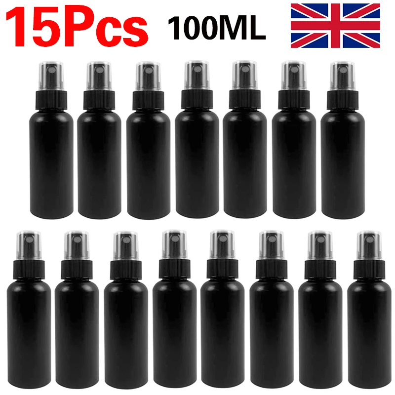 15pcs 100ml Portable Travel Plastic Perfume Atomizer Empty Spray Bottle Makeup