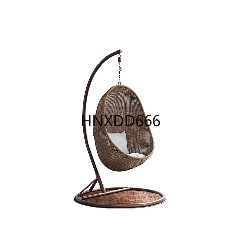 Outdoor swing household living room rattan chair cradle bird's nest hanging basket