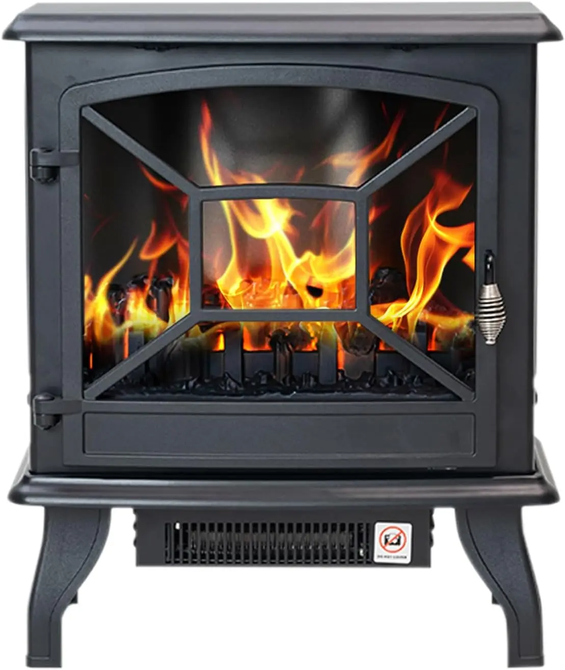 

Electric Fireplace Heater Portable Stove Heater Freestanding Fireplace 5300 BTU Realistic Flame Effect Versatile Heating