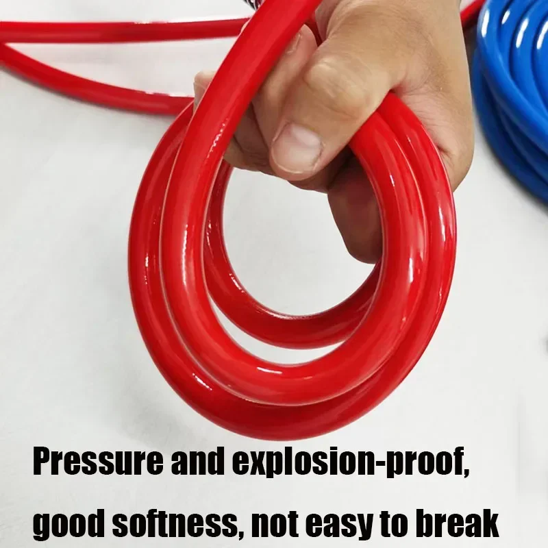 BSP 1/4" Airless Paint Spray Extension Hose 8700PSI High Pressure Flexible Fiber Tube for Spray Gun Durable Precision Spray Hose