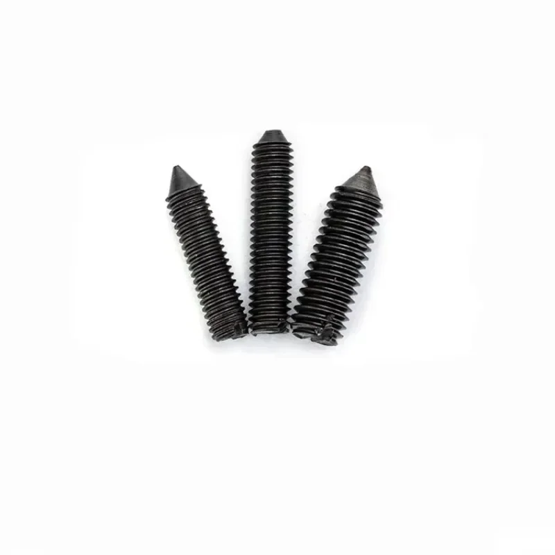 

KYwsPMmn 6 шт. M10 стальной острый наконечник с прорезями установочный винт с плоскими установочными винтами регулировочный дуплексер комбайнер двойной тюнер 10 мм-20 мм