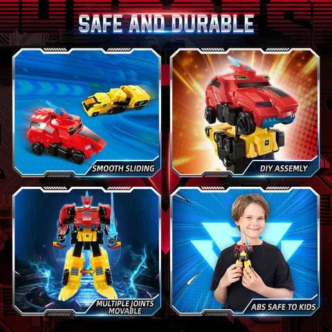 Квантовые герои Dinoster 2-в-1: Фигурка-трансформер Stego Blast Wing (из автомобиля в робота), аниме-дизайн, деформация, детская игрушка, подарок