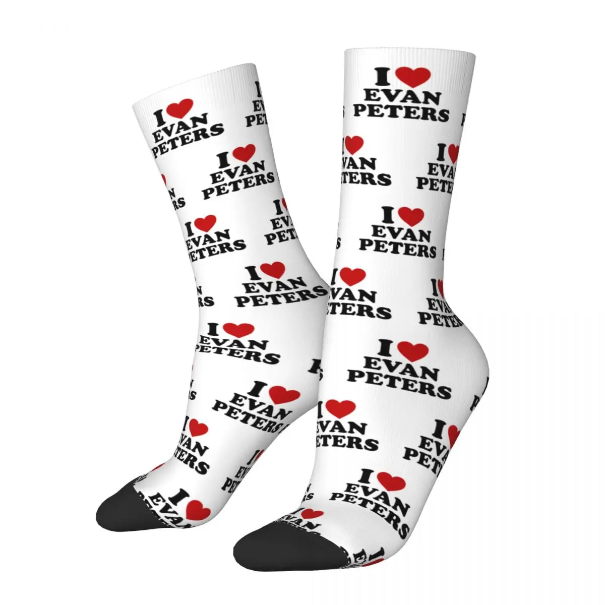 Autumn Winter Funny Women Men Evan Peters Actor Socks Breathable Basketball Socks