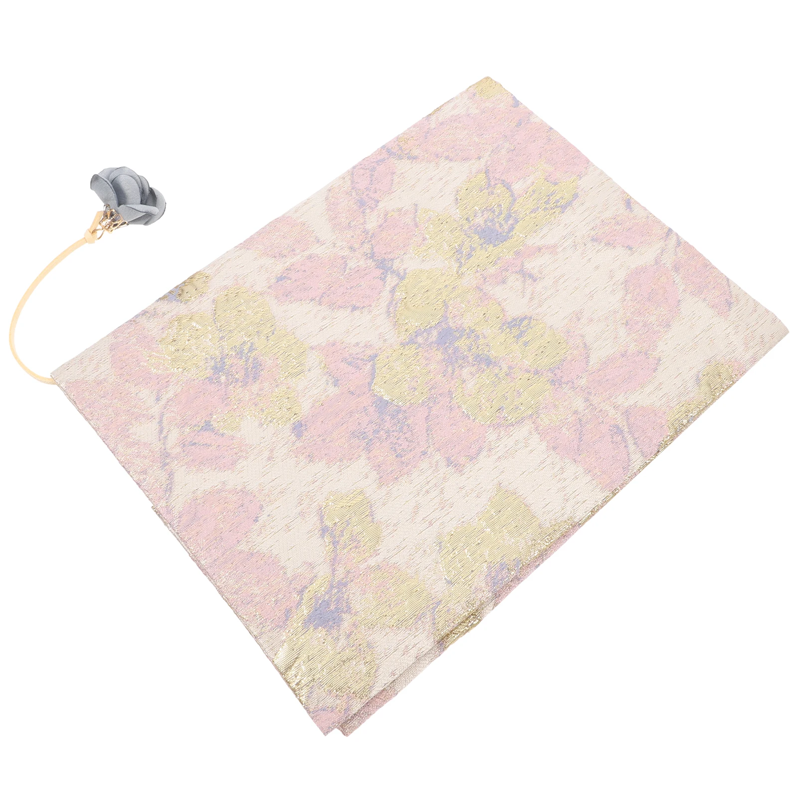 1pc Fabric Book Handmade Cloth Book Cover Satin Protective Sleeve A5 Size Adjustable Fit Notebook Case Cloth Pouch Book Sleeve