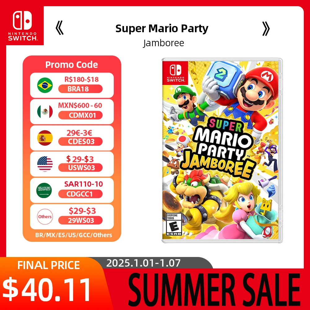 Super Mario Party Jamboree - Nintendo Switch Game 100% Official Original Physical Game Card Support Multiplayer