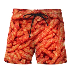 Men's Beach Shorts Meat Sausage Printed Men Board Shorts Men's Sports Pants Harajuku Beach Sweatpants Fitness Quick Dry Pants