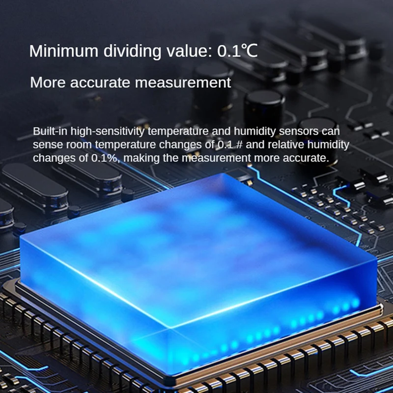 1 PZ Tuya Smart Home Zigbee Sensore di temperatura e umidità ABS bianco per Alexa Google Smart Life