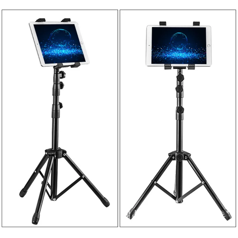 Imagem -02 - Tablet Tripé Floor Stand Suporte Tablet Universal Tablet Mount Suporte Tablet para Ipad 711 Novo Ajustável