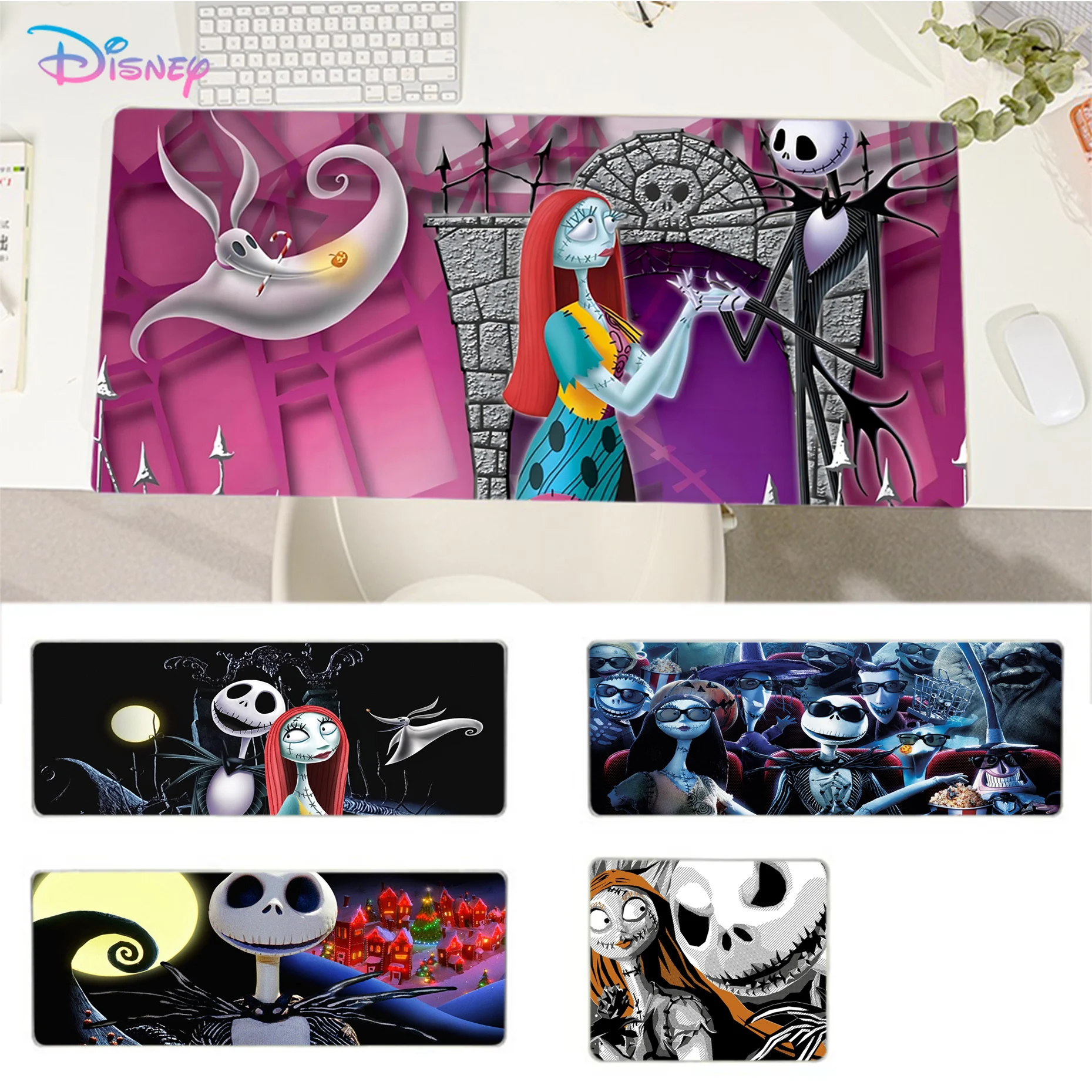 

Disney Nightmare Before Christmas Mousepad Beautiful large gaming mousepad L XL XXL gamer mouse pad Size for Game Keyboard Pad