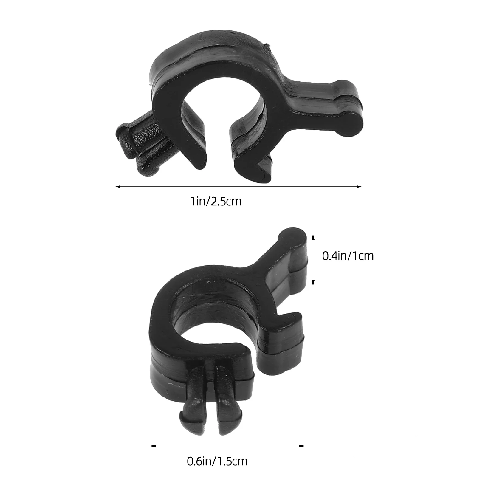 10Pcs Light Wire Clip Mount Hard Hat Flashlight Cable Holder Reliable Clip for Mining and Construction Use