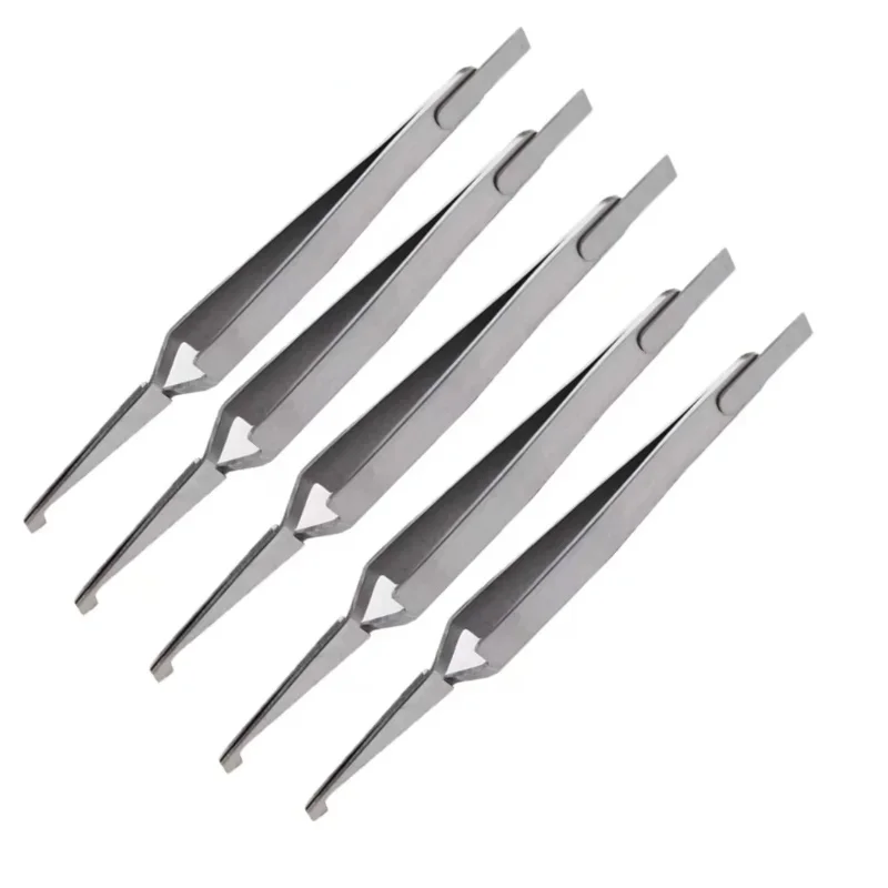 Dentistry Orthodontic Tweezers Dental Bracket Positioning Tweeze Stainless Steel Serrated Pliers  Dentist Care Correction Tools