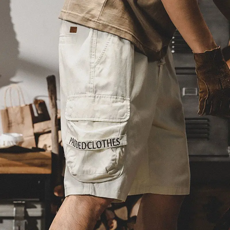 

Casual Loose Fit Men's Shorts American Retro Workwear Summer Trendy Mid-Length Straight Versatile Comfortable Relaxed