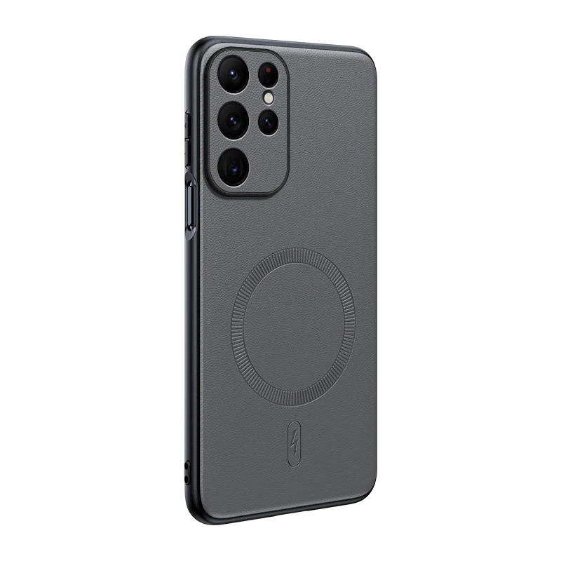 Für Samsung S23 Ultra Hülle Magnetische Leder-Schutzhülle Für Samsung S23 Ultra Anti-Fingerabdruck Rutschfest PC+TPU – Detail 1