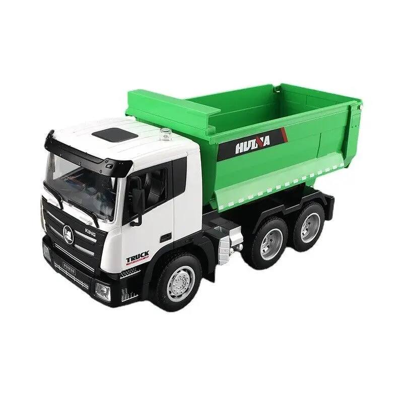 HobbyToki 1/18 RC Truck Dumper 2.4G 9CH Engineering Car Model RC Truck Remote-Controlled Machine Model Toys for Boys HUINA 1556