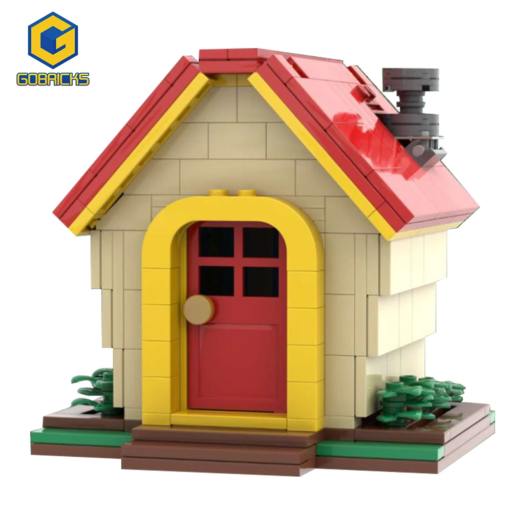 Gobricks MOC-110670 Tierhaus Wald Architektur Baustein Set Tierhaus Modell Bildung Ziegel Spielzeug Kinder Geschenk