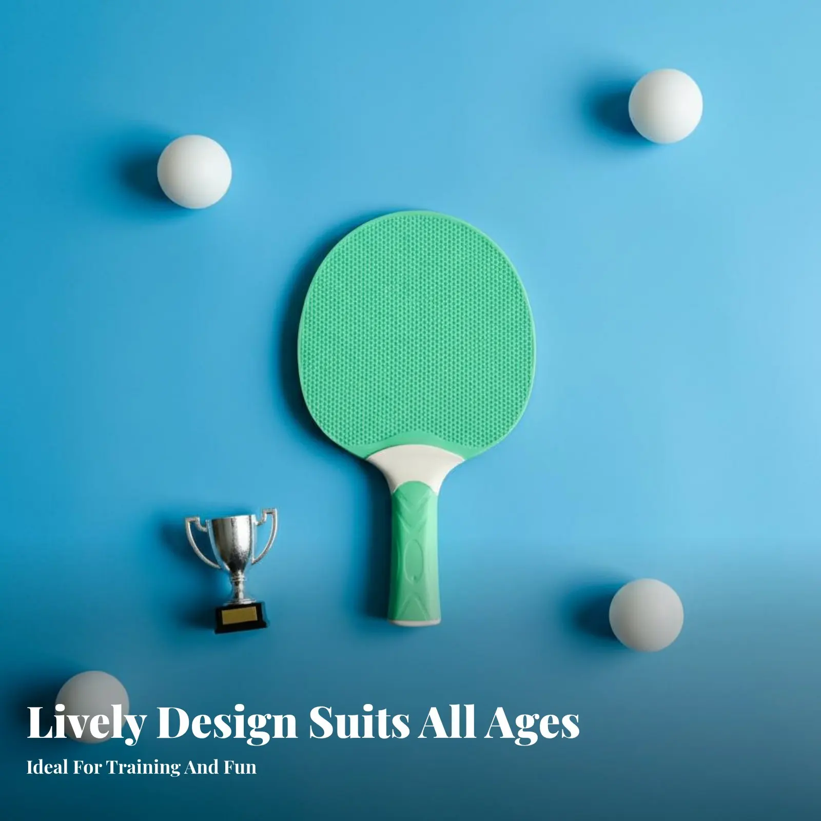 

Пластиковая ракетка для настольного тенниса с долговечной резиновой накладкой, аксессуар для спортивных товаров, удобная для занятий спортом