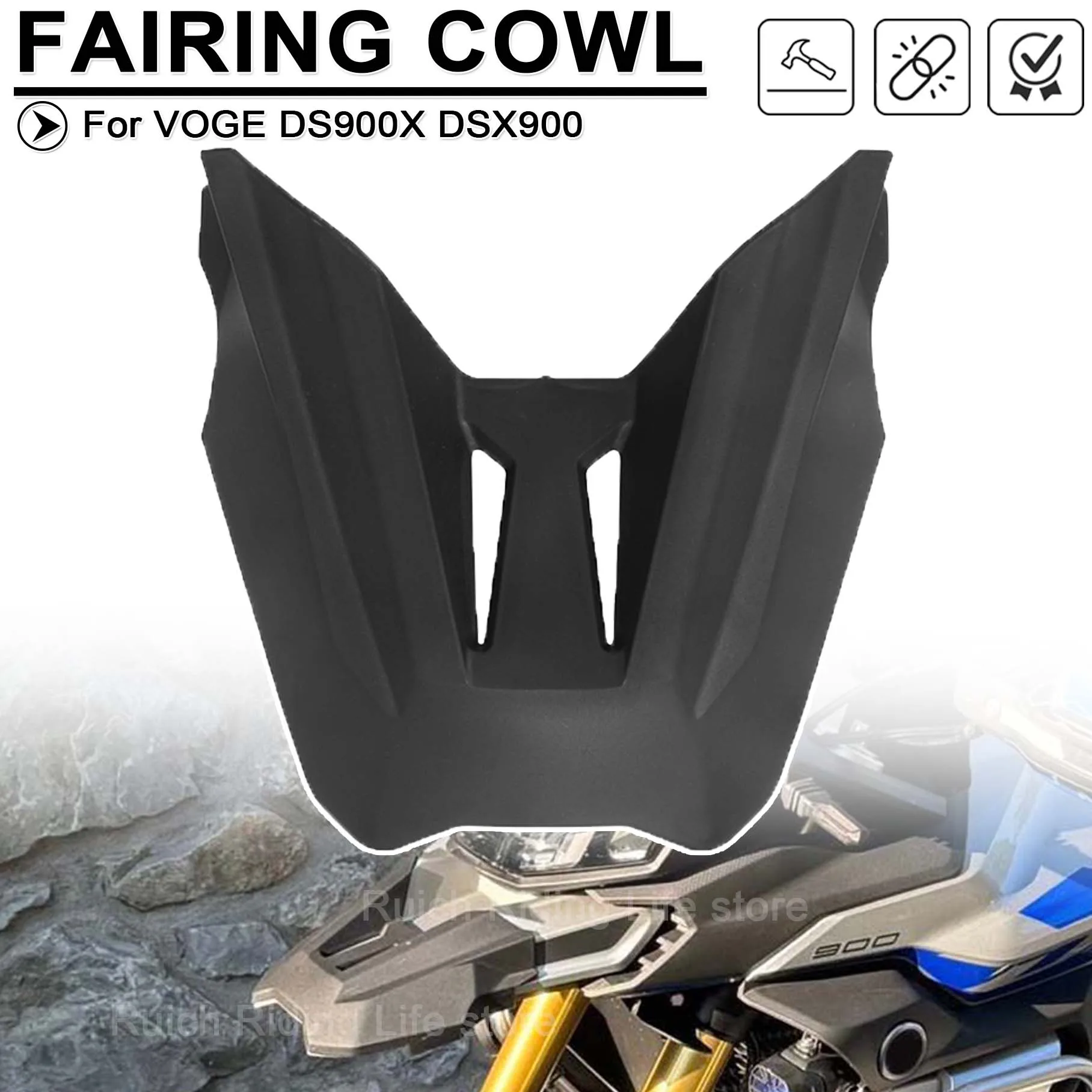 

For VOGE DS 900X 900X DS900X DSX900 900DSX 2024 2025 Motorcycle Front Fairing Cowl Fender Beak Wheel Extender Extension Cover