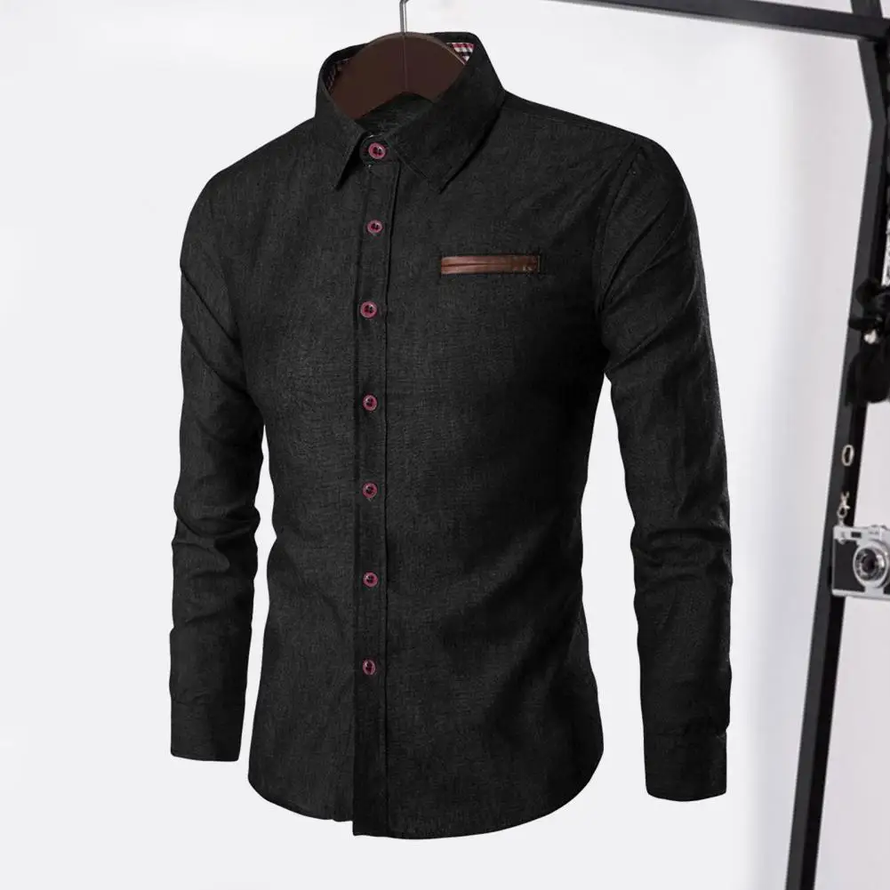 

Mens Denim Shirts 2026 Long Sleeve Men Dress Shirt Fashion Slim Fit Style Navy Blue Jeans Male Shirt Longsleeve Shirt For Men