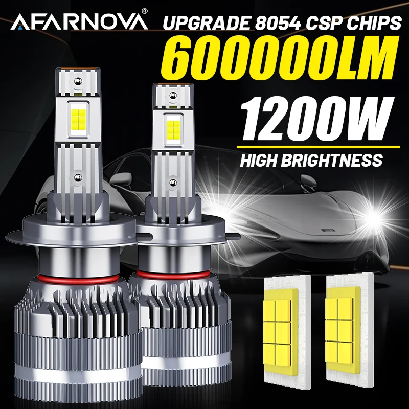 

1200W H7 LED Car Headlight Bulb Canbus Light for Car Turbo H4 H11 9005 9006 H1 9012 LED HeadLamp Hi/Lo Beam CSP Chips Fog Lamp