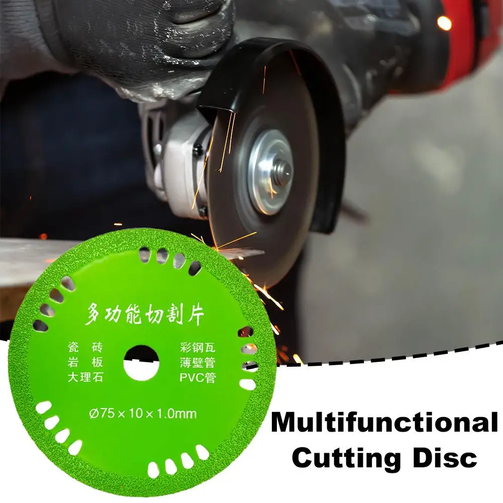 75mm Multifunctional Diamond Cutting Discs Glass Marble Saw Blades Crystal Wine Bottles Grinding Cutting Grinding Discs Tools