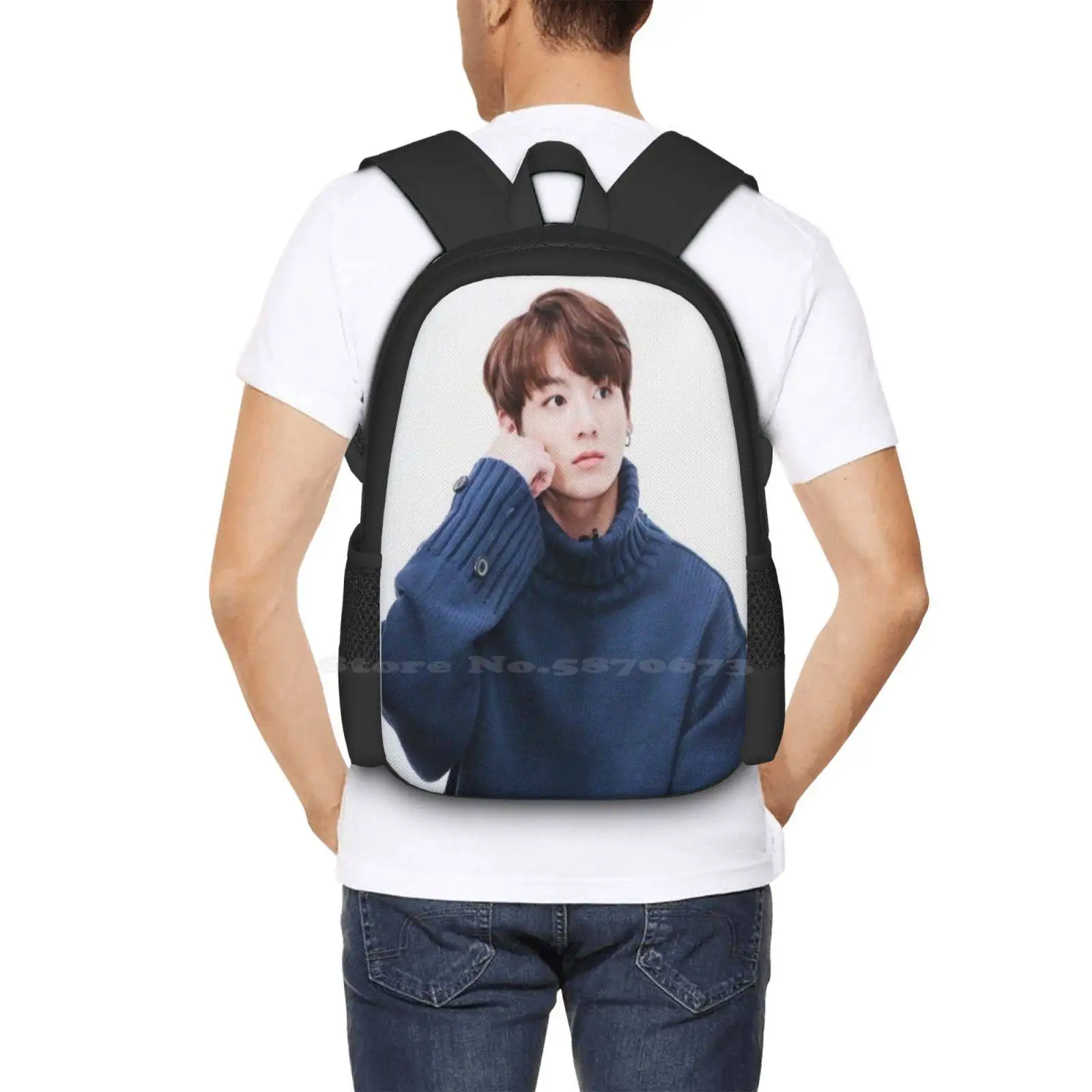 Jungkook Tasche Rucksack für Männer Frauen Mädchen Teenager Jungkook