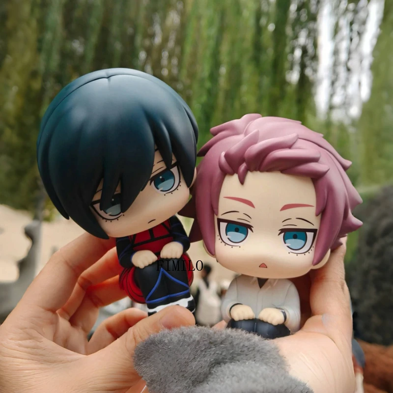 

Anime Meguru Bachira Look Up Isagi Yoichi Blue Lock Figura Rin Doll #2326 Mikage Reo Model Hinata PVC Sleeping Collection Figure