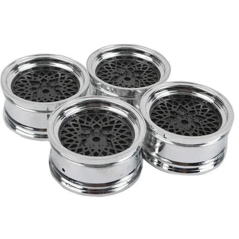 4PCS RC 1/10 Flat Run Drift Parts Rims Wheels Tires Hub for TAMIYA HSP HPI 94123/122 RC Car Wheel Hub Parts