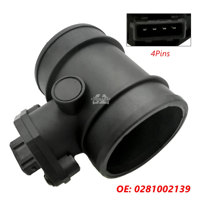 0281002139 Mass Air Flow Meter MAF Sensor For Opel Vauxhall Vectra B 2.0 DI 16V 90528254 90540931 Auto Replacement Sensors