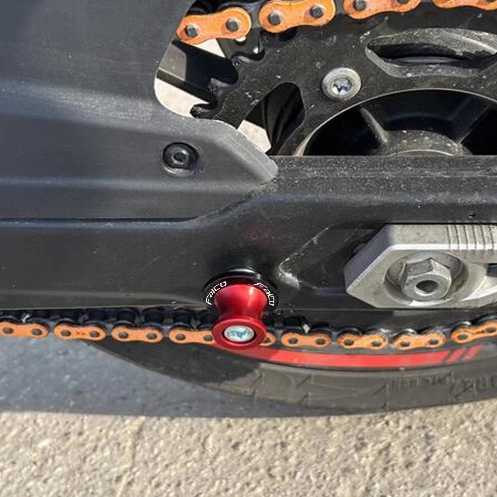 6 مللي متر لأبريليا فالكو SL1000 SL 1000 2004-2024 2025 2024 2023 2022 دراجة نارية اكسسوارات Swingarm بكرات المنزلق حامل مسامير