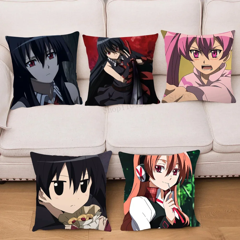 1pc Akame Ga KILL Pillow Case Square Bedroom Sofa Leisure Comfort Cushion Car Living Room Home Decoration