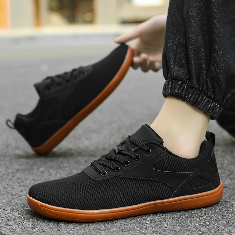 Men's Minimalist Barefoot Walking Shoes, Wide Toe Box, Zero Drop, Breathable, Unisex For Trail Running_voghion.com
