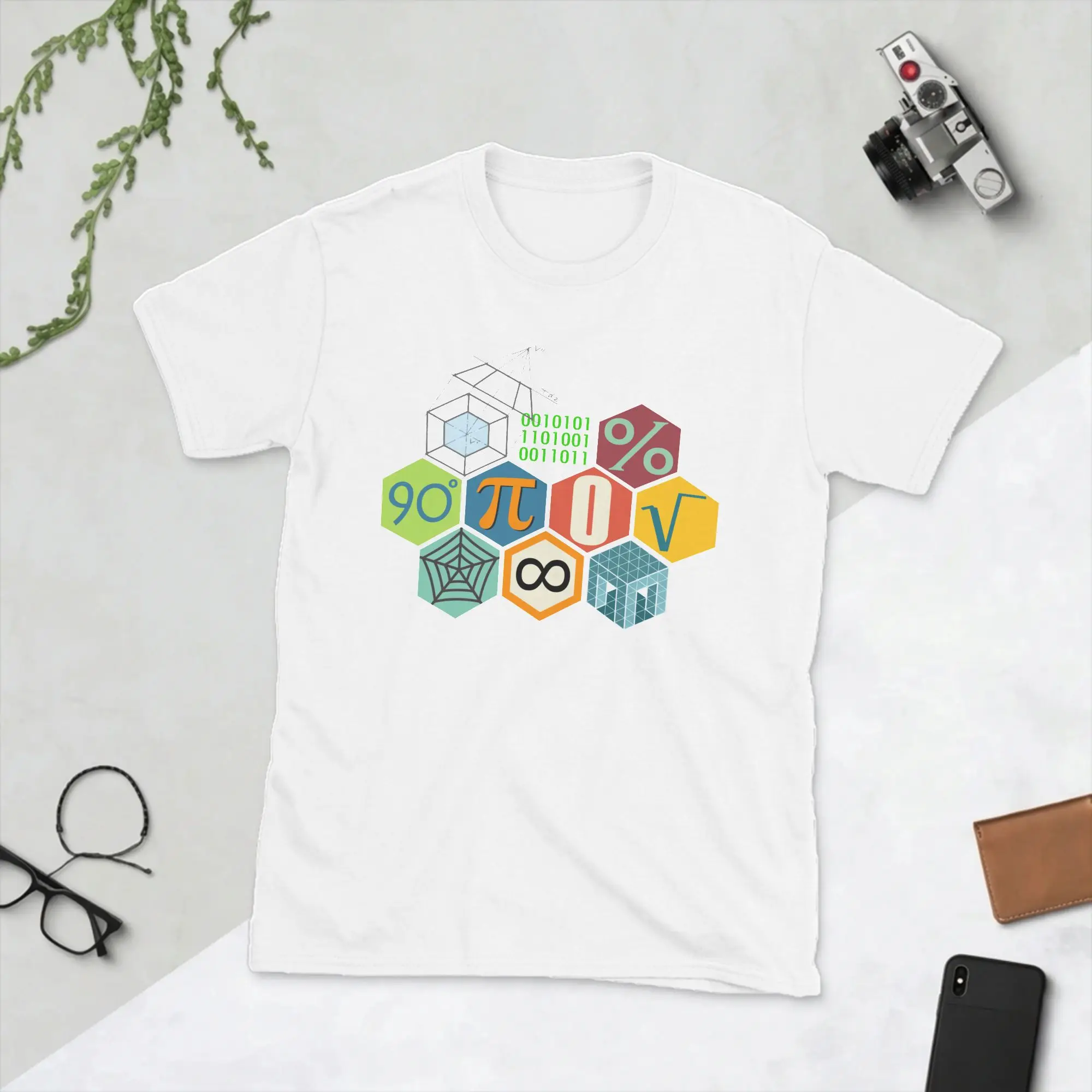 Men's Math Mathematical T Shirt Formula Geometry 100% Cotton Clothing Funny Short Sleeve Round Collar Tee Shirt Party T-Shirts