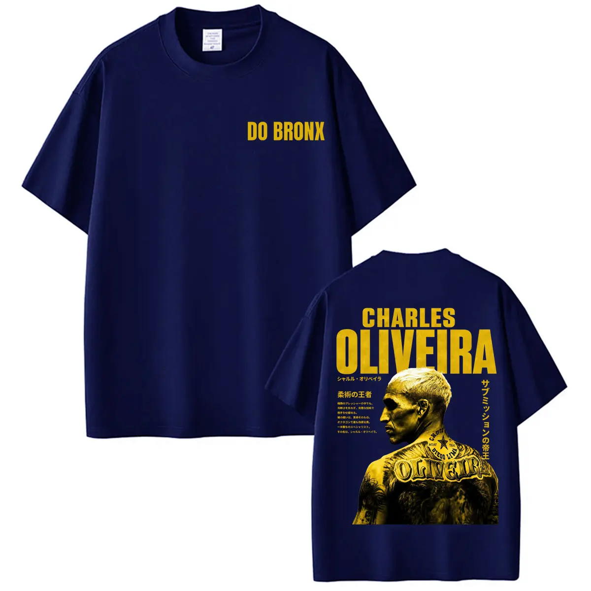Charles Oliveira Do Bronxs Japanese Style T-shirt Fan Gifts Men's Fashion Violence Aesthetic T-shirts High Quality Loose T Shirt