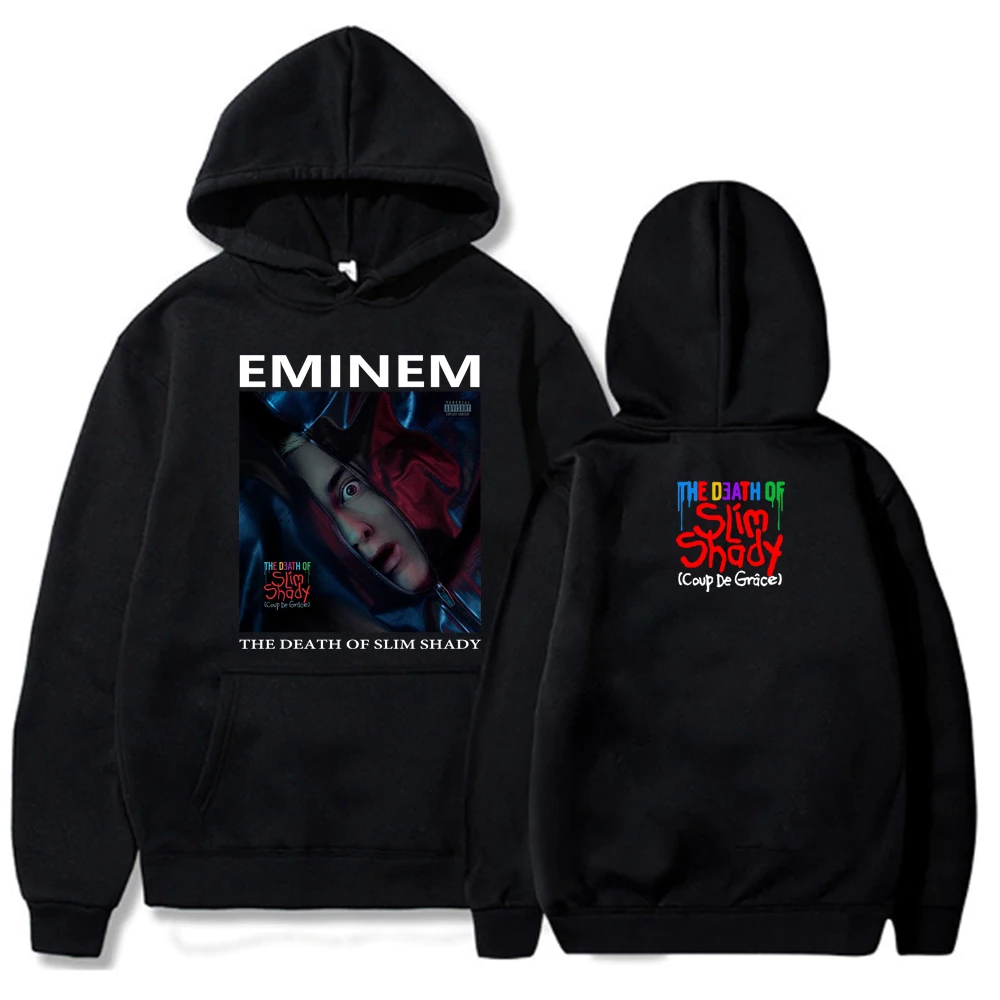 Eminem Houdini 2024 & Death of Slim Shady Hoodies Unisex Harajuku Long Sleeve Sweatshirts