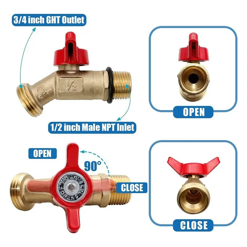 Rank! 275-330 Gallon IBC Tote Tank Adapter, Ibc Tote Fittings, S60 X 6 Coarse Thread + Garden Hose Valve Faucet