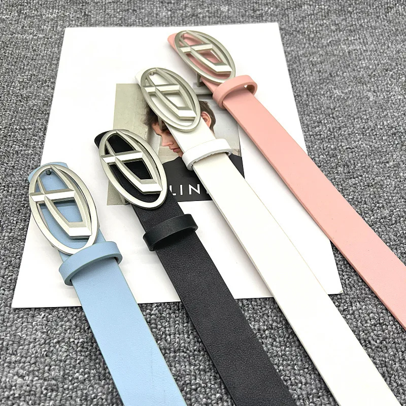 Nuova personalità della cintura Guardaroba necessario Cintura da donna Accessori di abbigliamento Cintura per la testa con bottone a D Nuova moda Must Have Cintura alla moda