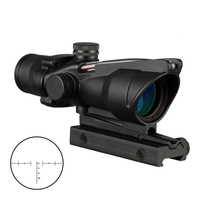 4X32 Hunting Riflescope Real Fiber Optics Grenn Red Dot Illuminated Etched Reticle Tactical Optical Sight