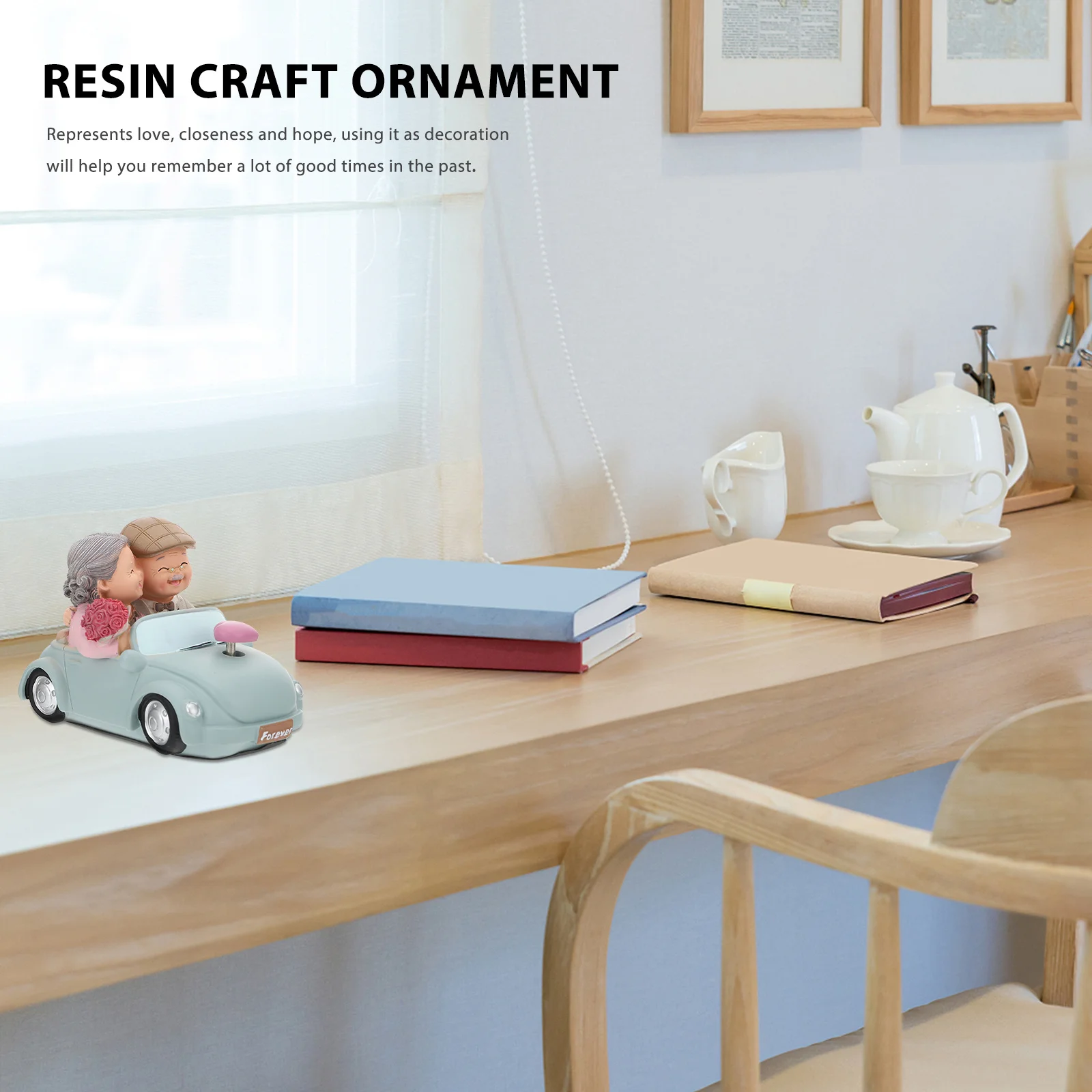 

Resin Elderly Couple Figurines Lightweight Safe Wedding Bedroom Table Shelf Decoration Elderly Couple Figurines