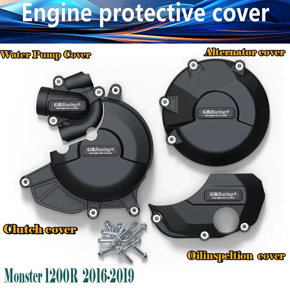 

Motorcycle Engine Cover Protection Set for for Ducati MONSTER 1200R 2016-2019 GBRacing