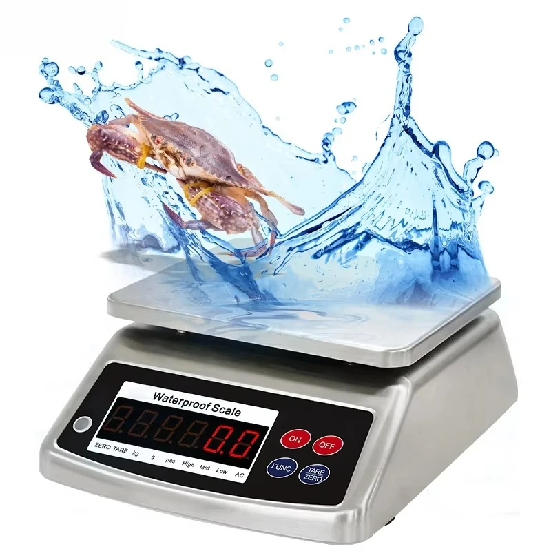 Waterproof Digital Weighing Scale Counting Scale Seafood Electronic Fishing Food Waterproof Scale